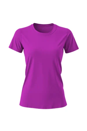 camiseta feminina poliamida uv básica roxo