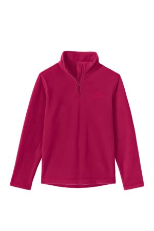 blusa fleece feminina half zip hike nos alpes vermelho cherry