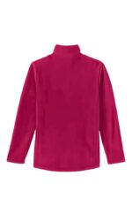 blusa fleece feminina half zip hike nos alpes vermelho cherry costas