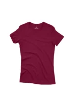 camiseta-feminina-basica-algodao-sustentavel-bordo Camiseta Feminina Básica Bordô