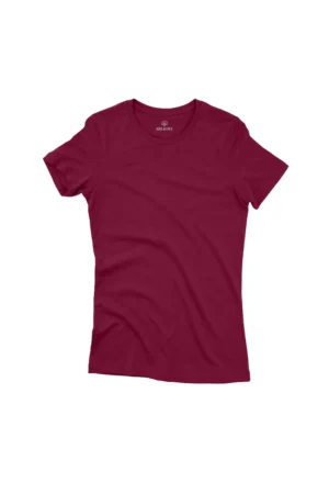 Camiseta Feminina Básica Bordô