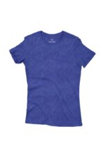 Camiseta Feminina Básica Estonada Azul