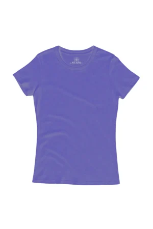 Camiseta Feminina Básica Estonada Azul