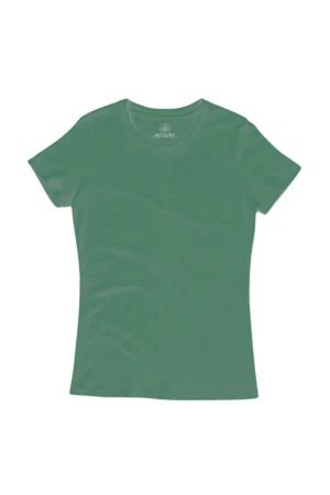 Camiseta Feminina Básica Estonada Verde