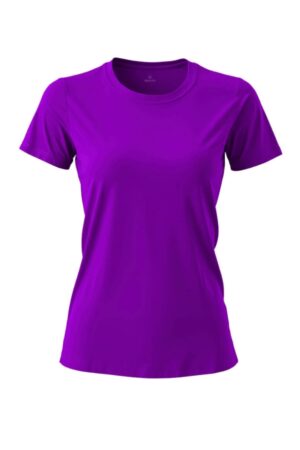 camiseta feminina poliamida uv básica roxo