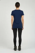 camiseta feminina poliamida uv básica marinho