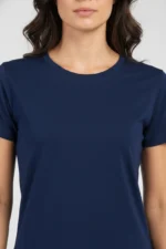 camiseta feminina poliamida uv básica marinho