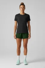 camiseta feminina poliamida uv básica preto