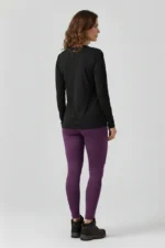 camiseta feminina poliamida uv manga longa básica preto