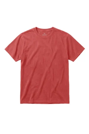 Camiseta Masculina Básica Estonada Vermelho