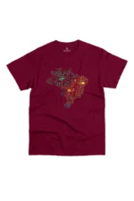 camiseta-masculina-biomas-no-brasil-bordo Camiseta Masculina Biomas no Brasil Bordo