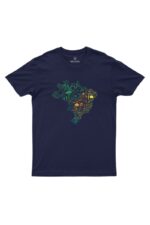 Camiseta Masculina Biomas no Brasil Marinho