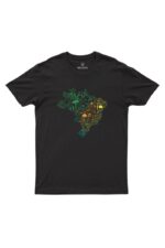 Camiseta Masculina Biomas no Brasil Preto