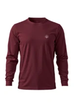 Camiseta Masculina Poliamida UV Manga Longa Nos Alpes Bordo