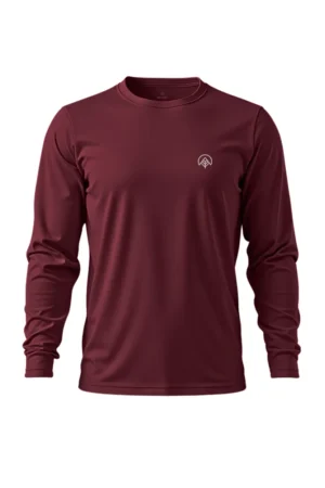 Camiseta Masculina Poliamida UV Manga Longa Nos Alpes Bordo