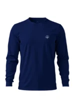 Camiseta Masculina Poliamida UV Manga Longa Nos Alpes Marinho