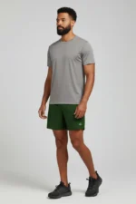 camiseta masculina poliamida uv basica cinza