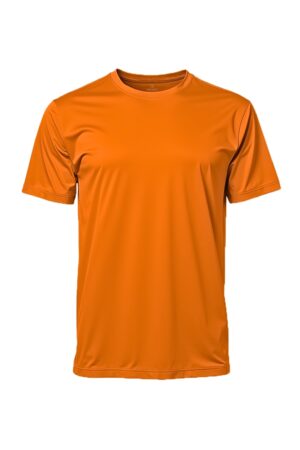 camiseta masculina poliamida uv basica laranja