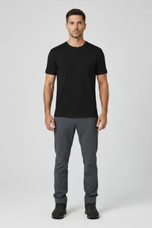 camiseta masculina poliamida uv basica preto