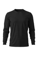 camiseta masculina poliamida uv manga longa básica preto