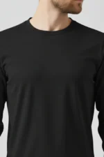camiseta masculina poliamida uv manga longa básica preto