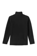 blusa fleece masculina half zip hike nos alpes preto costas