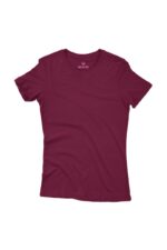 Camiseta Feminina Básica Bordô