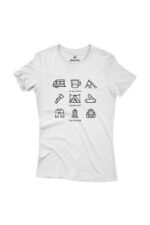 Camiseta Feminina Camping Branco