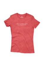 Camiseta Feminina Estonada Troco Gente Chata Por Montanha Vermelho