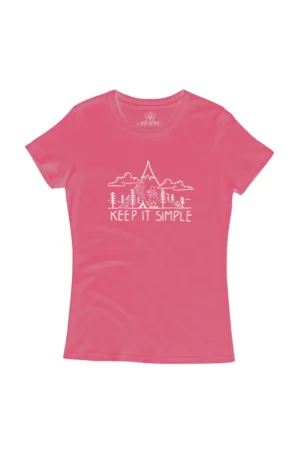 Camiseta Feminina Estonada Keep It Simples Vermelho