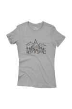 Camiseta Feminina Keep It Simples Cinza