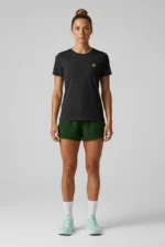 camiseta feminina poliamida uv nos alpes preto