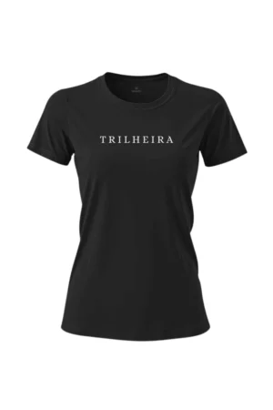 camiseta feminina poliamida uv trilheira preto