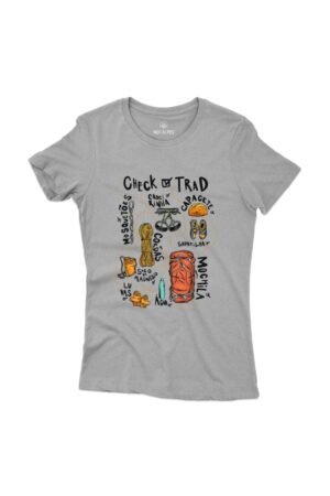 Camiseta Feminina Trad Climb Cinza