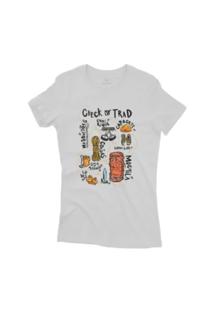 Camiseta Feminina Trad Climb Cinza Claro