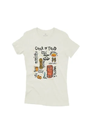 Camiseta Feminina Trad Climb Off White