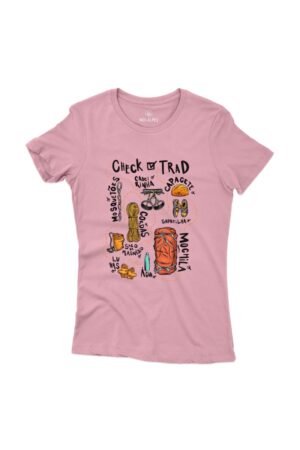 Camiseta Feminina Trad Climb Rosa