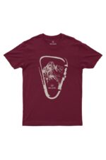 Camiseta Masculina Escaladores Bordô