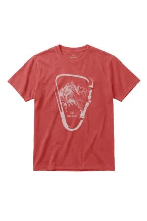 Camiseta Masculina Estonada Escaladores Vermelho