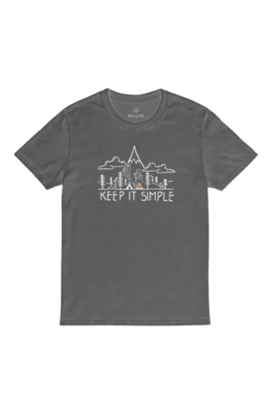Camiseta Masculina Estonada Keep It Simple Preto