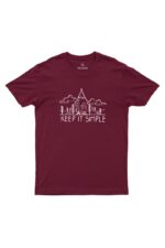 Camiseta Masculina Keep It Simple Bordô