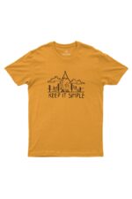 Camiseta Masculina Keep It Simple Mostarda