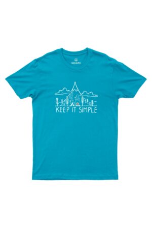 Camiseta Masculina Keep It Simple Turquesa