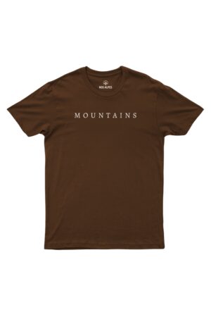 Camiseta Masculina Mountains Marrom