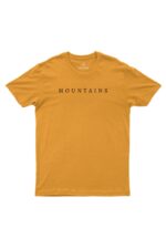 Camiseta Masculina Mountains Mostarda