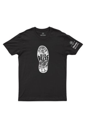 Camiseta Masculina Não Deixe Rastros Preto