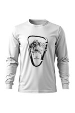 camiseta masculina poliamida uv manga longa escaladores branco