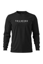 camiseta masculina poliamida uv manga longa trilheiro preto