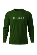 camiseta masculina poliamida uv manga longa trilheiro verde