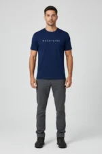 camiseta masculina poliamida uv mountains marinho